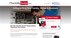 Desktop Screenshot of checkmybadge.com